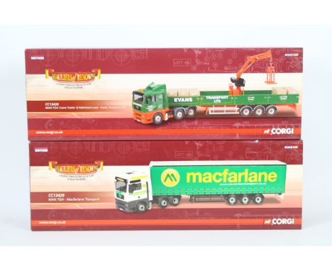 Corgi - A doublet of boxed Corgi Limited Edition 1:50 scale diecast trucks from the Corgi 'Hauliers of Renown' series. Lot co