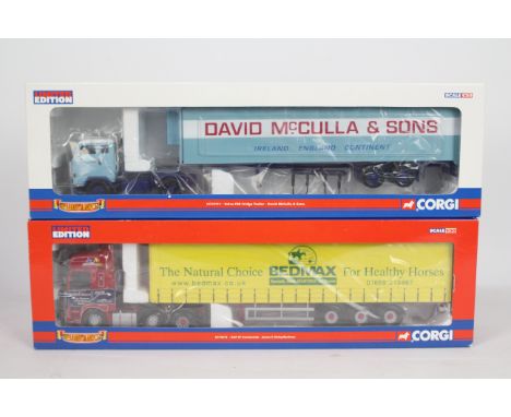 Corgi - Two boxed Corgi Limited Edition 1:50 scale diecast trucks from the Corgi 'Hauliers of Renown' series. Lot consists of