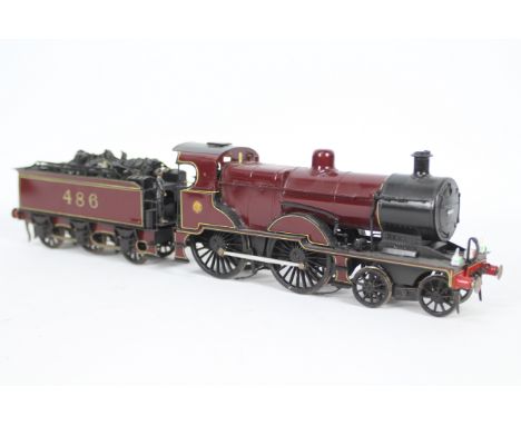 CCW Model Manufacturing - A powered kit built brass construction 0 gauge 1896 Aspinall Class 27F 4-4-0 loco in LMS livery ope