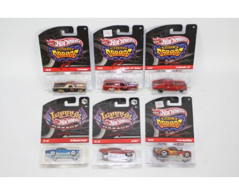 Hot Wheels - 6 x unopened models from the designers collection series, '70 Chevelle SS Wagon # R3785, '71 El Camino # R3772, 