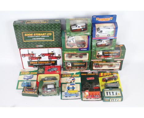 Corgi - A collection of 'Eddie Stobart Ltd.' themed boxed diecast model vehicles predominately from Corgi. Lot includes CC124