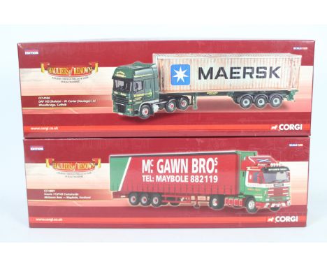 Corgi - Two boxed Corgi Limited Edition 1:50 scale diecast trucks from the Corgi 'Hauliers of Renown' series. Lot consists of