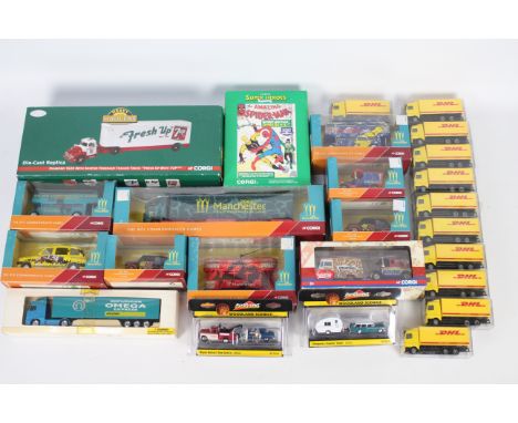 Lledo, Corgi, AutoScenes, Other - A collection of boxed diecast and plastic vehicles in various scales. Lot includes Corgi US