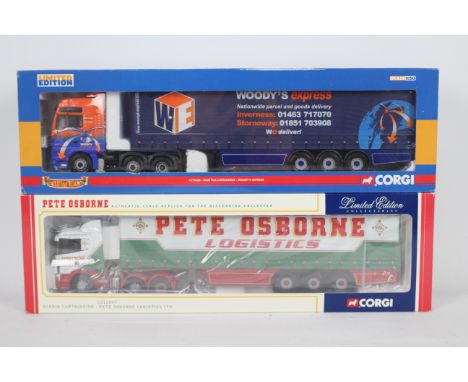 Corgi - A brace of boxed Corgi Limited Edition 1:50 scale diecast trucks. Lot consists of CC13420 'Hauliers of Renown' MAN TG