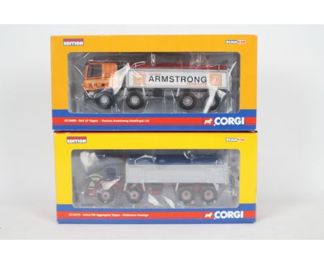 Corgi - Two boxed Corgi Limited Edition 1:50 scale diecast trucks from Corgi's 'Rigid' series. Lot consists of CC13609 DAF CF