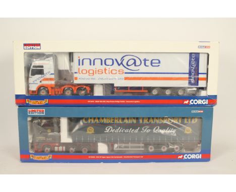 Corgi - Two boxed Corgi Limited Edition 1:50 scale diecast trucks from the Corgi 'Hauliers of Renown' series. Lot consists of