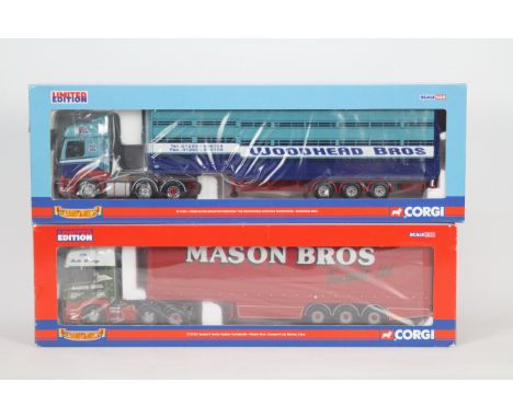 Corgi - Two boxed 1:50 scale Limited Edition diecast trucks from Corgi's 'Hauliers of Renown' series. Lot consists of CC13904