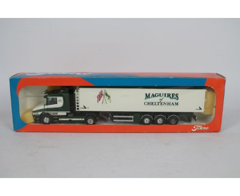 Tekno - A boxed Tekno #94 'The British Collection' 1:50 scale diecast Scania T Cab Tipping Trailer 'Maguires of Cheltenham'. 