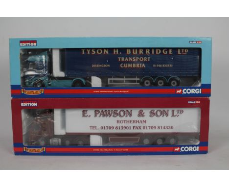 Corgi - A pair of boxed Corgi Limited Edition 1:50 scale diecast trucks from the Corgi 'Hauliers of Renown' series. Lot consi