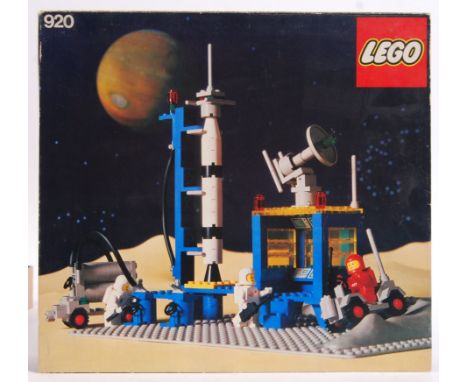 An original vintage c1979 Lego Legoland Space set 920 ' Alpha 1 Rocket Base '. Presumed complete (but is unchecked by us), wi