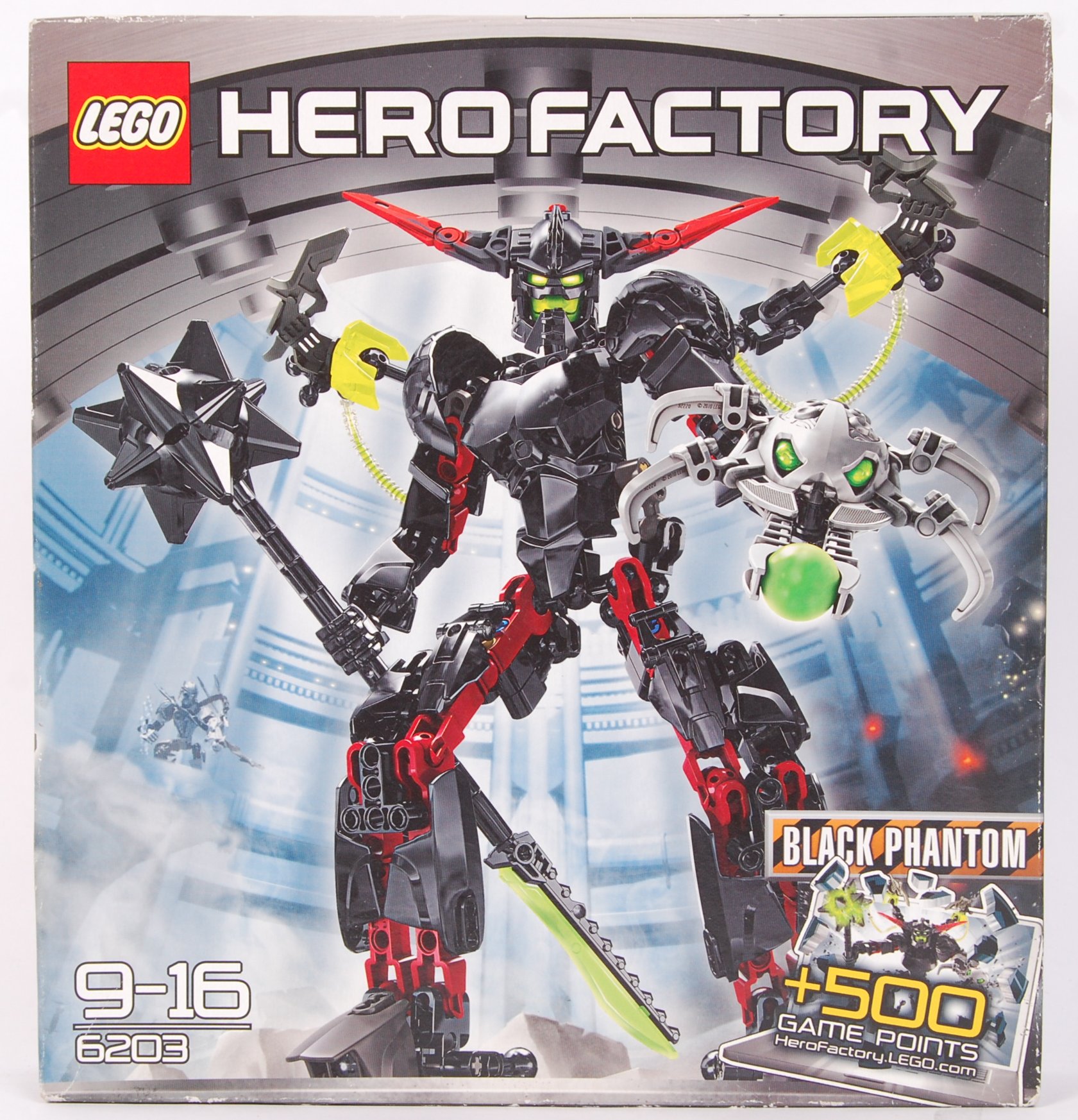 lego hero factory black phantom