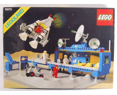 An original vintage c1980 Lego Legoland Space set 6970 ' Beta 1 Command Base '. Presumed complete (but is unchecked by us), w