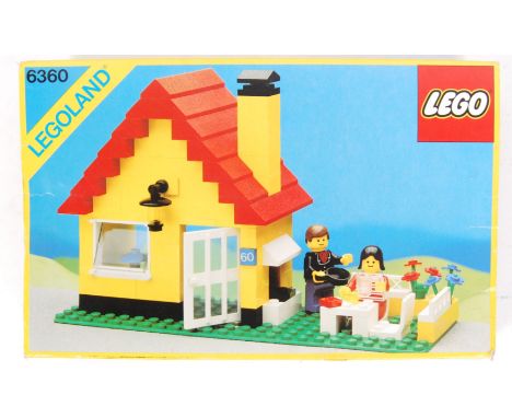 An original vintage Lego Legoland series boxed set No. 6360 ' Weekend Cottage '. Vendor assures us set is 100% complete (but 