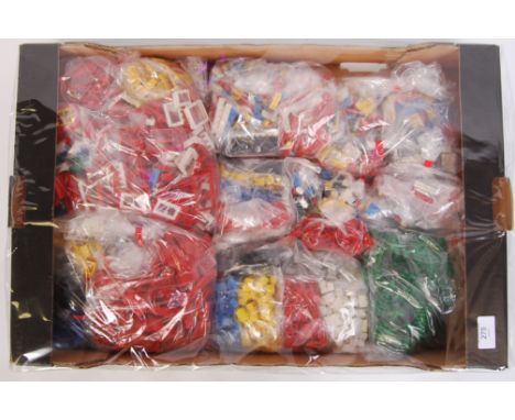 A collection of loose vintage 1970's Lego comprising of; windows, various sized bricks, trees, studs &amp; others. All separa