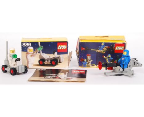 Two original vintage Lego Legoland ' Space ' sets. Both appear complete and fully made (unchecked by us). With original boxes