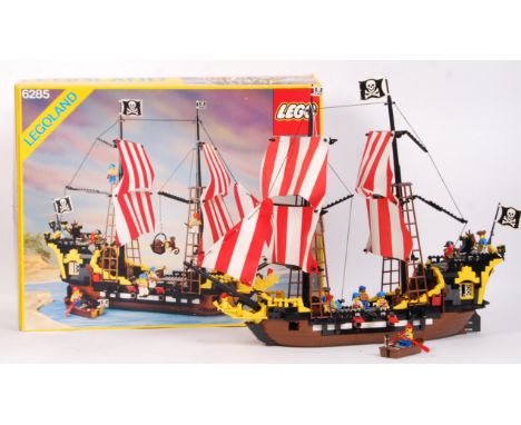 An original vintage Lego Legoland Pirates set No. 6285 ' Black Sea Barracuda ' Pirate Ship. Appears complete, as is fully mad