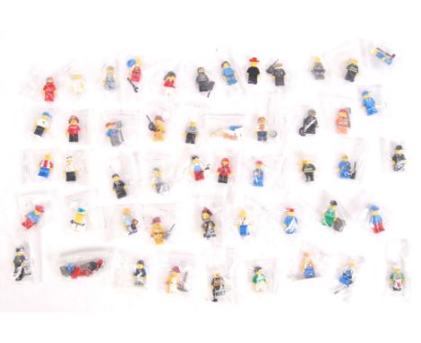 A mixed collection of 50x vintage &amp; contemporary Lego Minifigures from various series'. Figures to include; scientist, sk