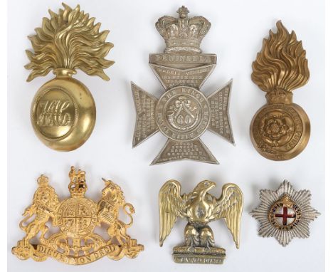 Victorian 60th The Kings Royal Rifle Corps Pouch Badge, NCO’s white metal badge with repair to the reverse. Remains of the sc