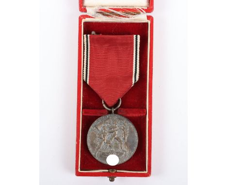 WW2 German Austrian Anschluss Medal in Original Box of Issue, good example of the silver 13th Marz (March) 1938 medal, also k