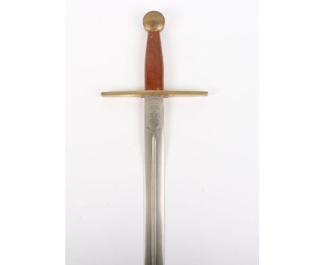 Wilkinson Sword to Commemorate the Investiture of Prince Charles as Prince of Wales, nickel plated blade 90cms cut with a sho