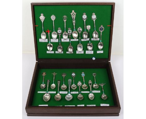 Fine Selection of Hallmarked Silver and Silver Plate Spoons of Royal Flying Corps and Royal Air Force Interest, including var