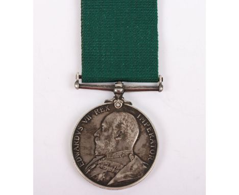 Rare Edwardian Volunteer Long Service Medal to a Cyclist in the 2nd Volunteer Battalion Hampshire Regiment, impressed naming,