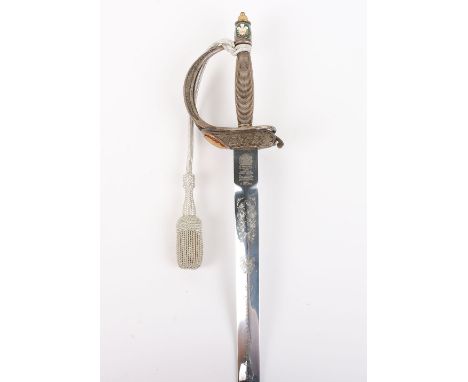 Wilkinson Sword to Commemorate the Marriage of Prince Charles and Lady Diana Spencer, blade 81cms etched with To Commemorate 