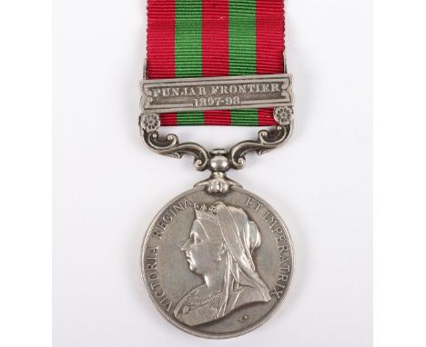 Victorian India General Service Medal 1895-1902 Somerset Light Infantry, with single clasp Punjab Frontier 1897-98, awarded t