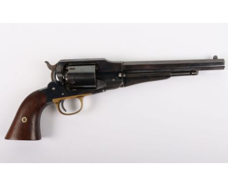 Fine 6 Shot .44” New Model Remington Army Single Action Percussion Revolver No.91072, octagonal barrel 20cms stamped PATENTED
