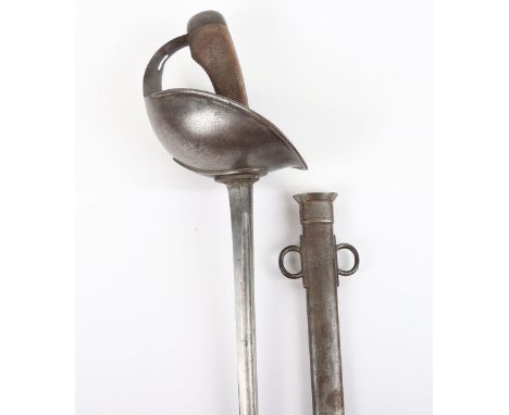 British 1908 Pattern Cavalry Troopers Sword, regulation blade by Wilkinson with assorted military stamps including issue date