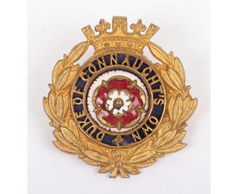 Scarce 3rd Volunteer Battalion Hampshire Regiment Officers Cap Badge 1893-1908, fine gilt and enamel example with two lug fit