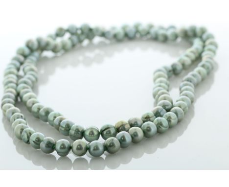7.0 - 7.5mm freshwater cultured pearl necklace.
Pearl quality AAA. This necklace is 36 inches long.  Item Specifications: Cla