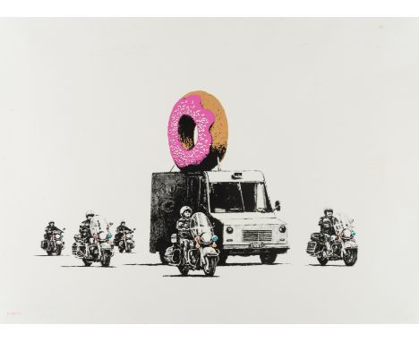 δ Banksy (b.1974)Donuts (Strawberry) (Signed)Screenprint in colours, 2009, signed and numbered from the edition of 299 in pin