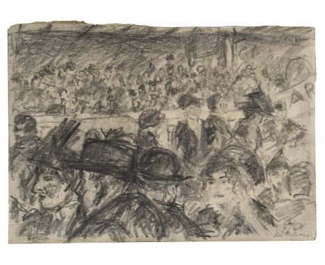 MAX BECKMANN (1884 Leipzig - 1950 New York City) Zuschauer bei einer SportveranstaltungBleistift auf Papier. 1912.12,8 x 17,7