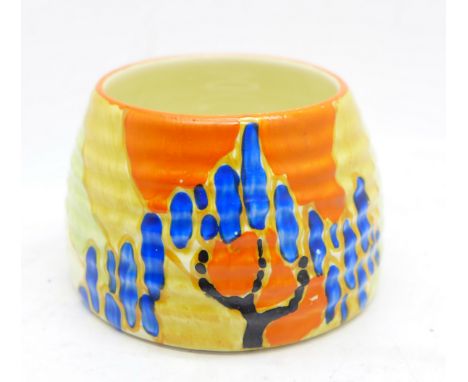 A Clarice Cliff Fantasque sugar bowl 