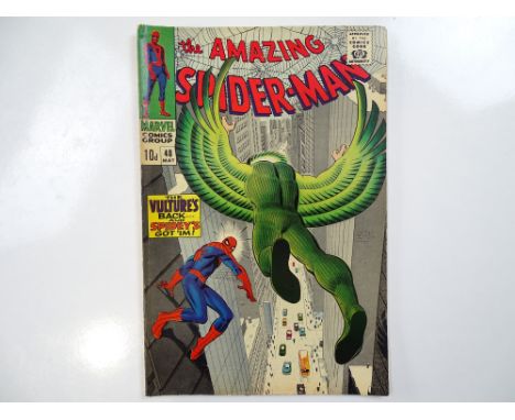 AMAZING SPIDER-MAN #48 - (1967 - MARVEL - UK Price Variant) - First appearance of the Vulture (Mark II) - John Romita Sr. cov