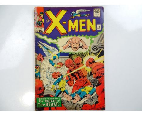 UNCANNY X-MEN #15 - (1965 - MARVEL - UK Price Variant) - First appearance of Master Mold + Second appearance of the Sentinels