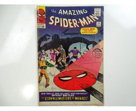AMAZING SPIDER-MAN #22 - (1965 - MARVEL - UK Cover Price) - First appearance of Princess Python + Ringmaster and Circus of Cr