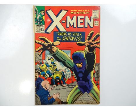 UNCANNY X-MEN #14 - (1965 - MARVEL - UK Price Variant) - First appearance of the Sentinels, man-made adversaries who would pl