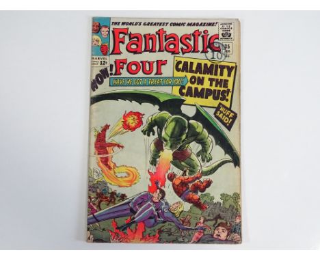 FANTASTIC FOUR #35 - (1965 - MARVEL - UK Cover Price) - First appearance of Dragon Man + Second appearance of Diablo + Reed R