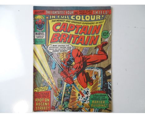 CAPTAIN BRITAIN #8 - (MARVEL UK -1976) - First appearance of Elisabeth "Betsy" Braddock, who becomes the X-Man Psylocke - Her