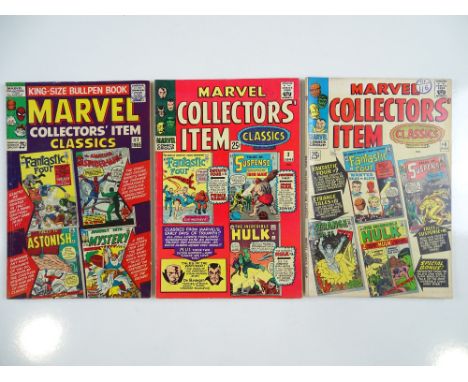 MARVEL COLLECTORS' ITEM CLASSICS #1, 3, 4  (3 in Lot) - (1965/66 - MARVEL - UK Cover Price) - Flat/Unfolded - a photographic 
