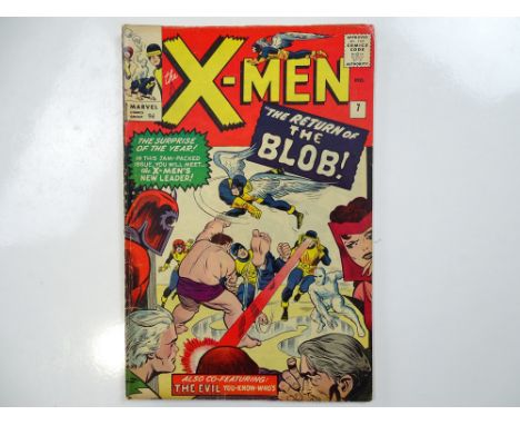 UNCANNY X-MEN #7 - (1964 - MARVEL - UK Price Variant) - First appearance of Cerebro - Magneto and the Brotherhood of Evil Mut
