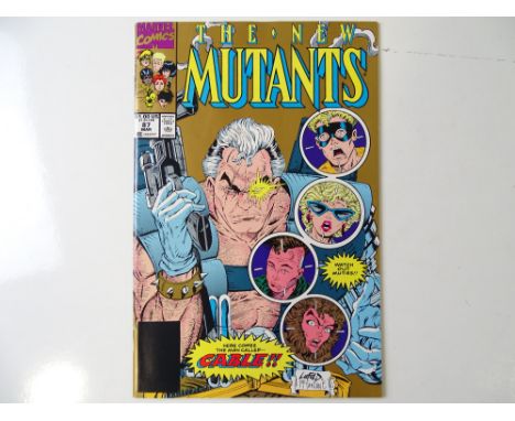 NEW MUTANTS #87 - (1990 - MARVEL) - Second printing with Gold ink cover - First appearance of Cable + Stryfe, Mutant Liberati