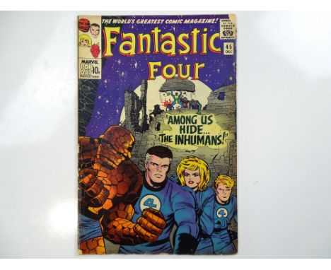 FANTASTIC FOUR #45 - (1965 - MARVEL - UK Price Variant) - First appearance of the Inhumans - Sandman and Dragon Man appearanc