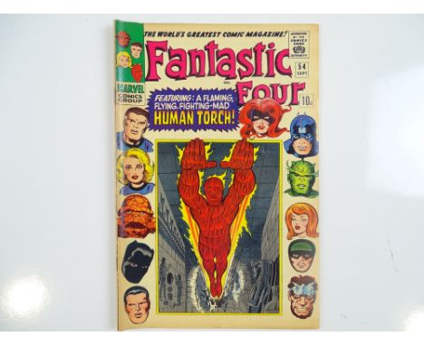 FANTASTIC FOUR #54 - (1966 - MARVEL - UK Price Variant) - First appearance of the Evil Eye + Black Panther, Inhumans appearan
