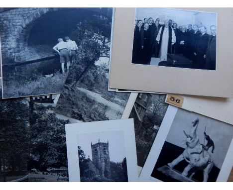 W Russell and K E Russell.  Huddersfield Camera Circle, a large collection of photographic prints, some mounted and titled