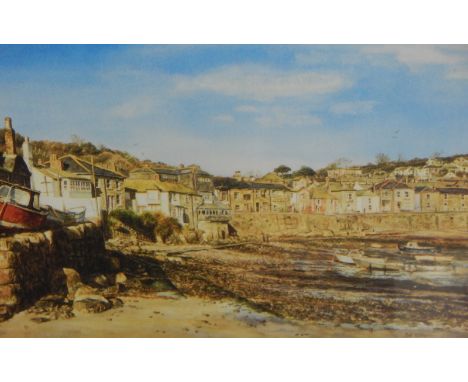 Rod Willis.  The Harbour, Polpero, artist signed limited edition coloured print 19/200, another titled The Lobster Pot, and a