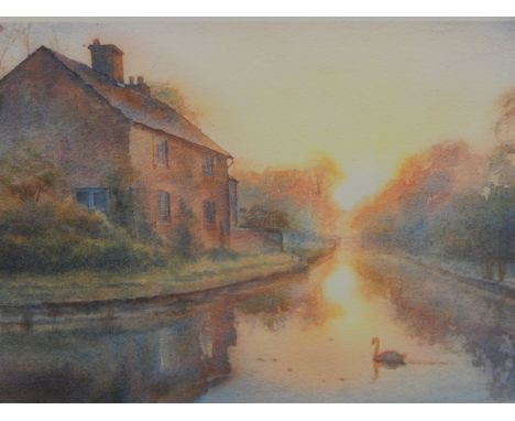 Rod Willis.  First Light Coalport, artist signed limited edition print 5/15, 24.5cm x 34.5cm, and another, The Old Valencia A