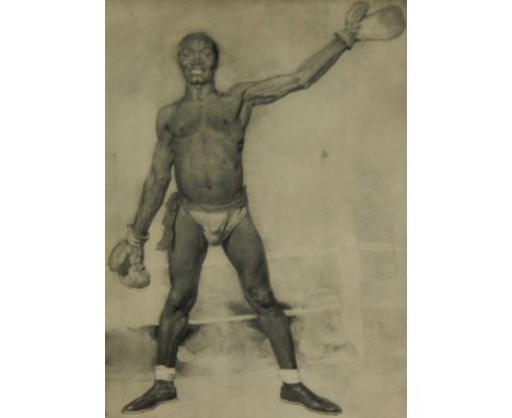 After William Orpen (1878-1931).  The Winner, monochrome print, 30cm x 20.5cm